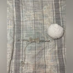 Bowtie choker with bunny tail, never worn.